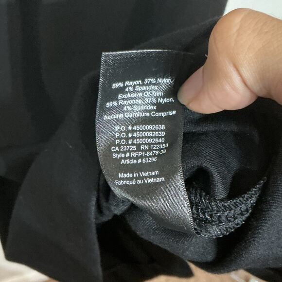 Aritzia Babaton Ruslan Off the Shoulder Bodycon Black Midi Dress Sz 00 - Picture 5 of 11